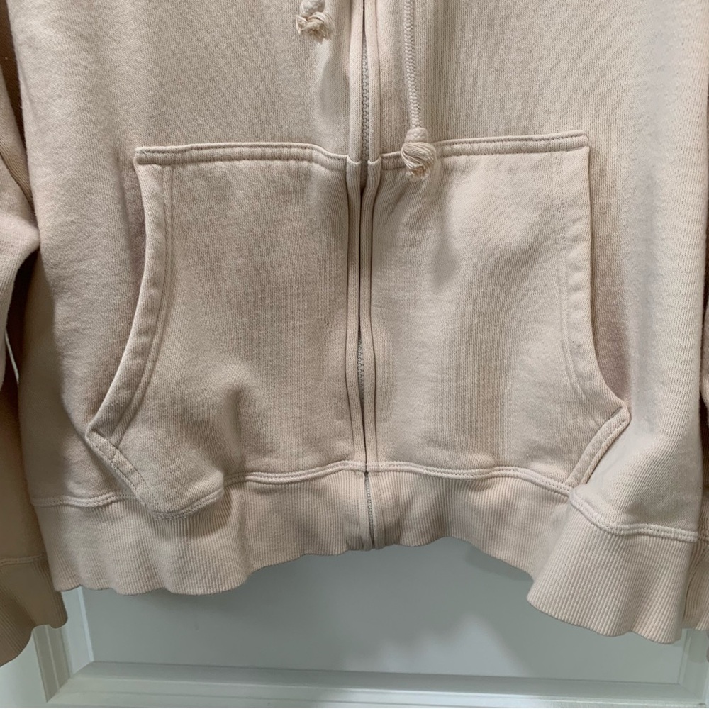 Victoria's Secret Pink Zip Up With Design Tan Hoodie - Picture 2 of 9